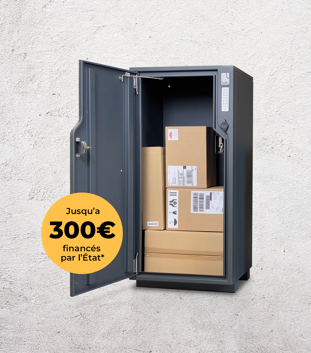 Boks ouverte avec colis — 300 € offerts