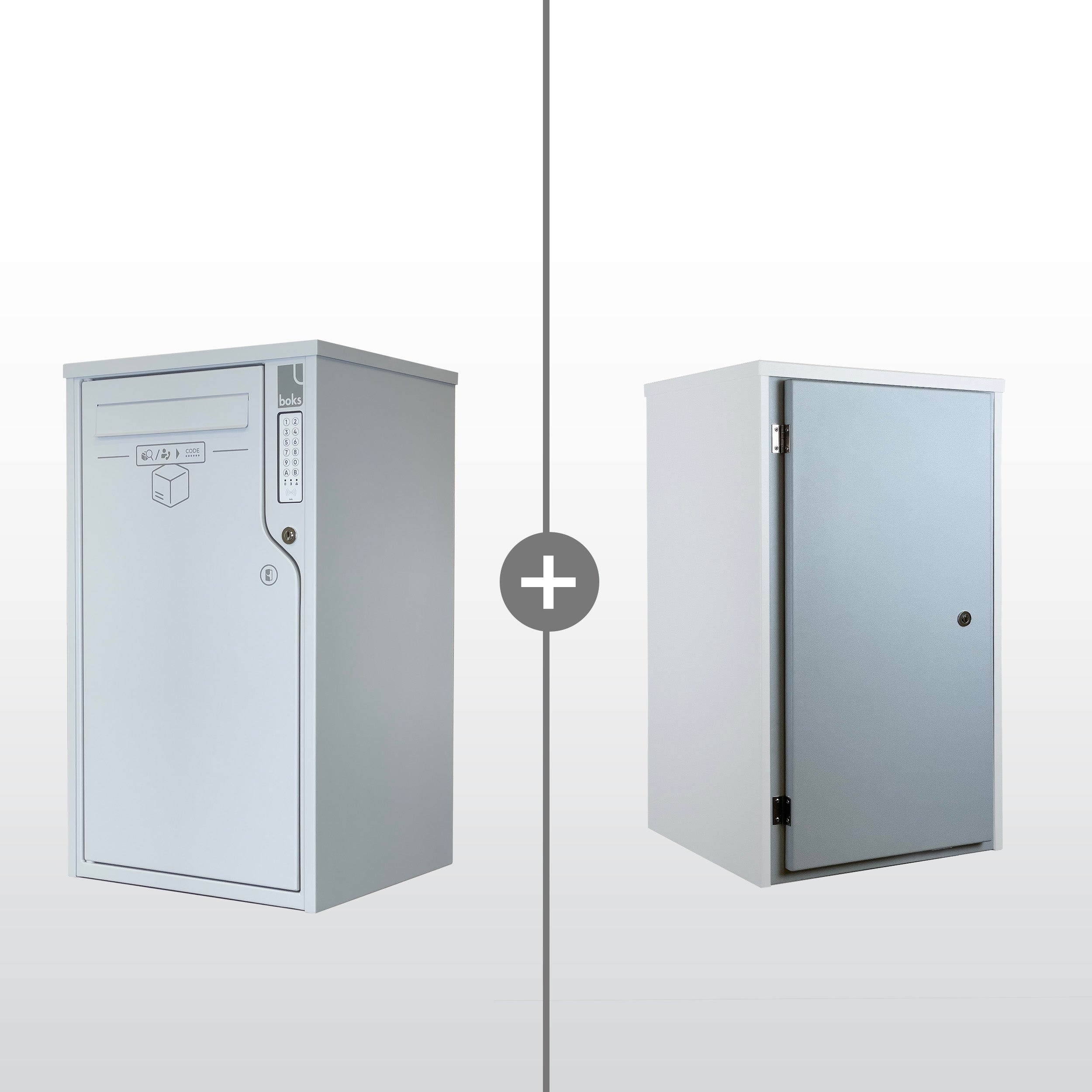 Pass-Through Parcel Box (Double Door) - Boks Size S + Rear Door