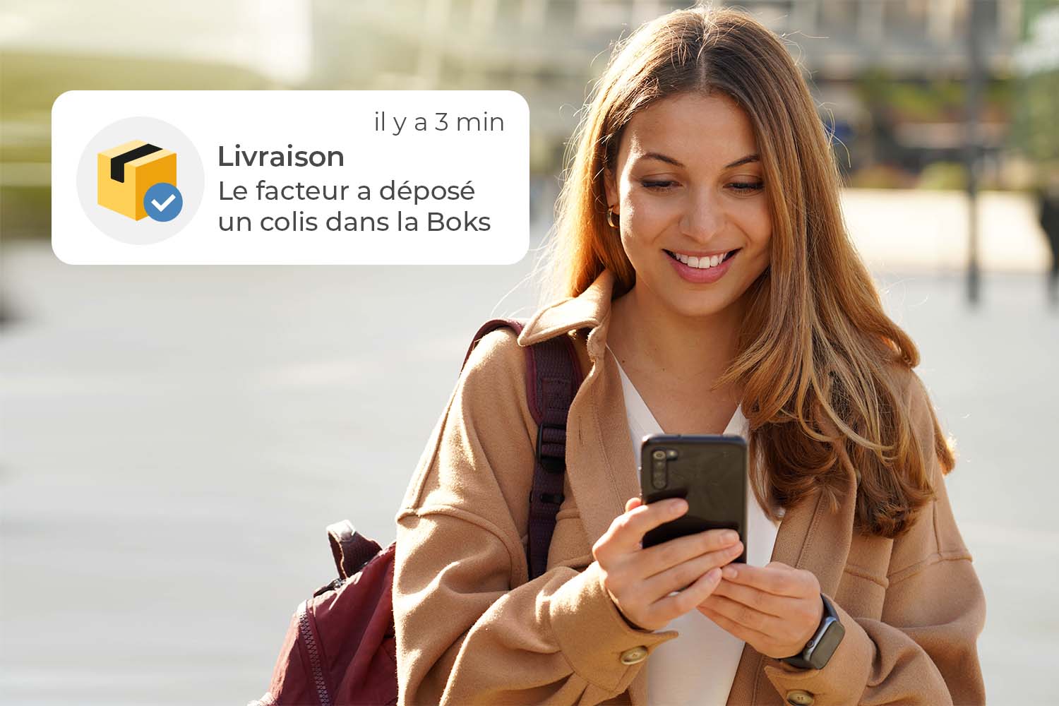 Notification SMS de livraison Boks